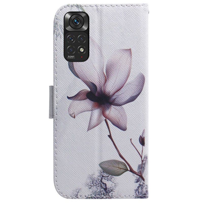 Fodral Xiaomi Redmi Note 11 / 11S Blomma Dusty Pink