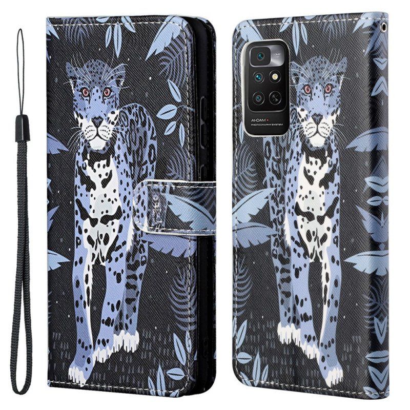 Fodral Xiaomi Redmi Note 11 / 11S Med Kedjar Strappy Leopard