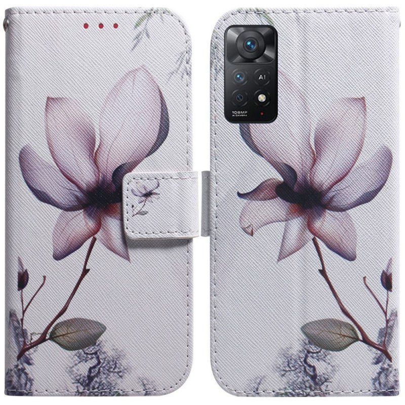 Fodral Xiaomi Redmi Note 11 Pro / 11 Pro 5G Blomma Dusty Pink