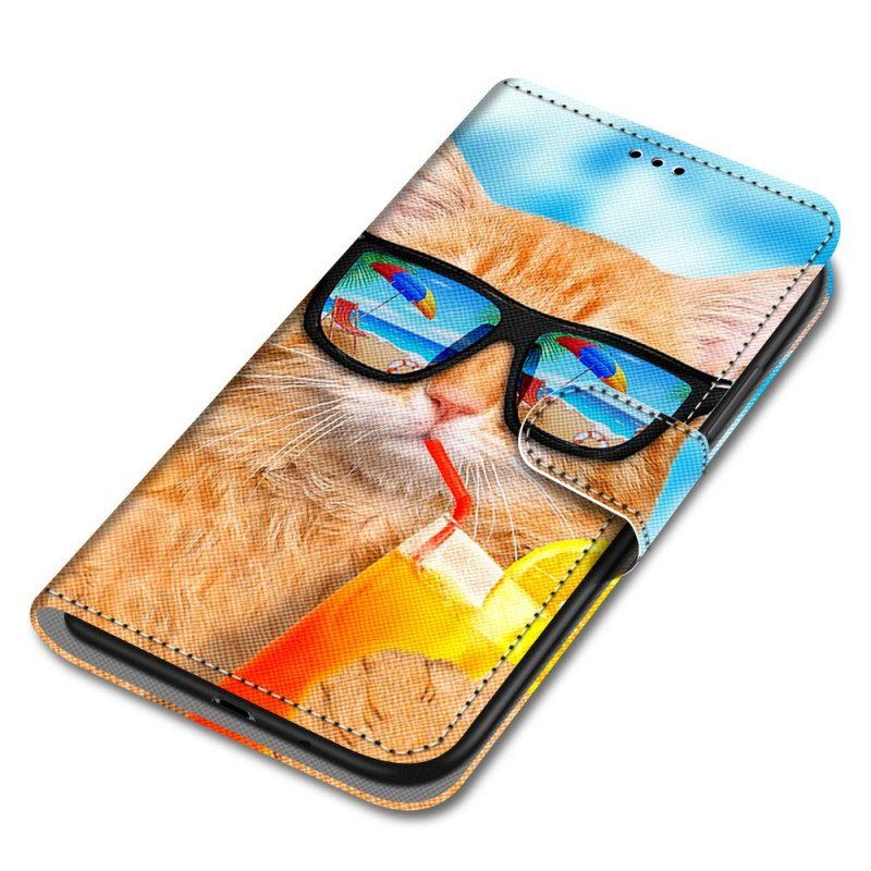 Fodral Xiaomi Redmi Note 11 Pro Plus 5G Med Kedjar Strappy Star Cat