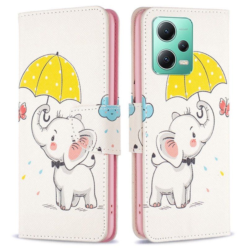 Fodral Xiaomi Redmi Note 12 5G Elefant I Regnet