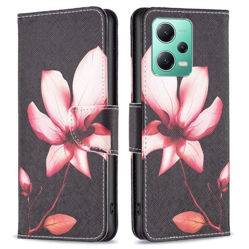 Fodral Xiaomi Redmi Note 12 5G Rosa Blomma