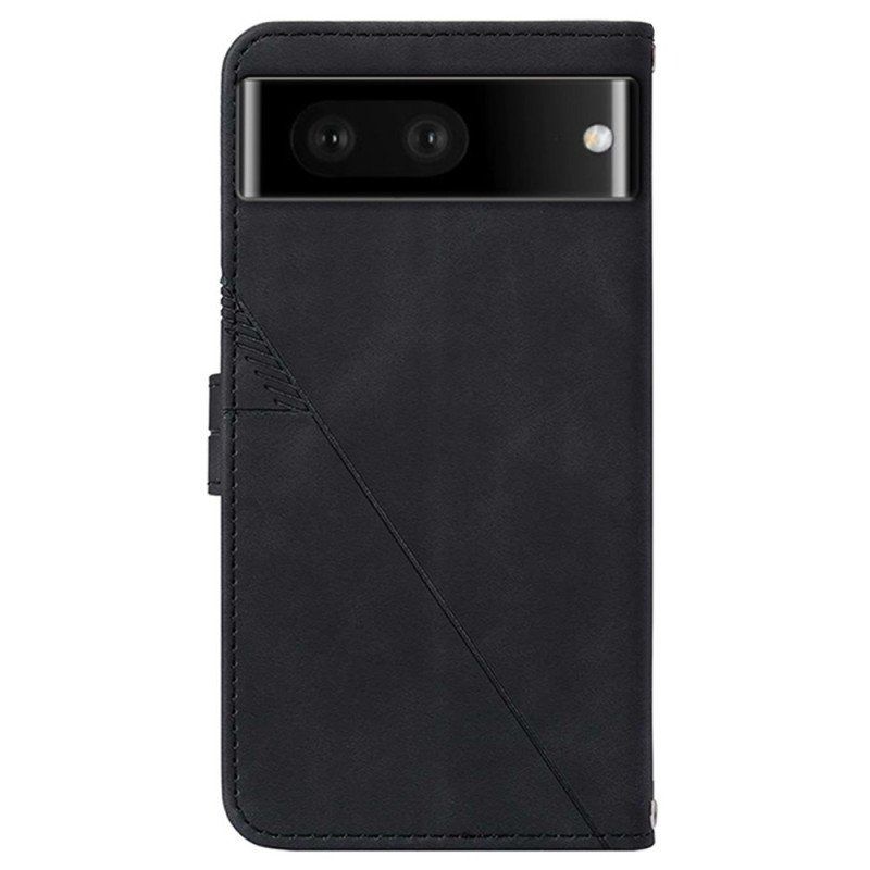 Folio-fodral Google Pixel 7 Pro Trianglar Med Axelrem