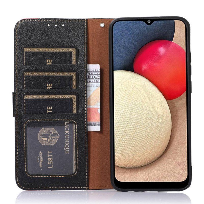 Folio-fodral Honor Magic 5 Lite Lychee Style Rfid Khazneh