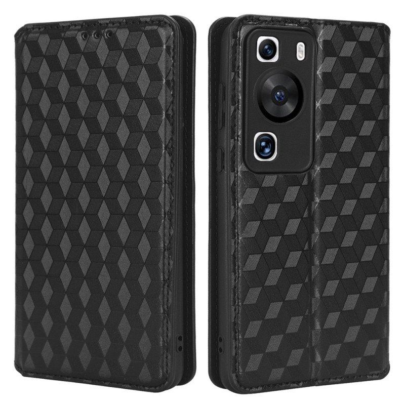 Folio-fodral Huawei P60 Pro Läderfodral 3d-mönster