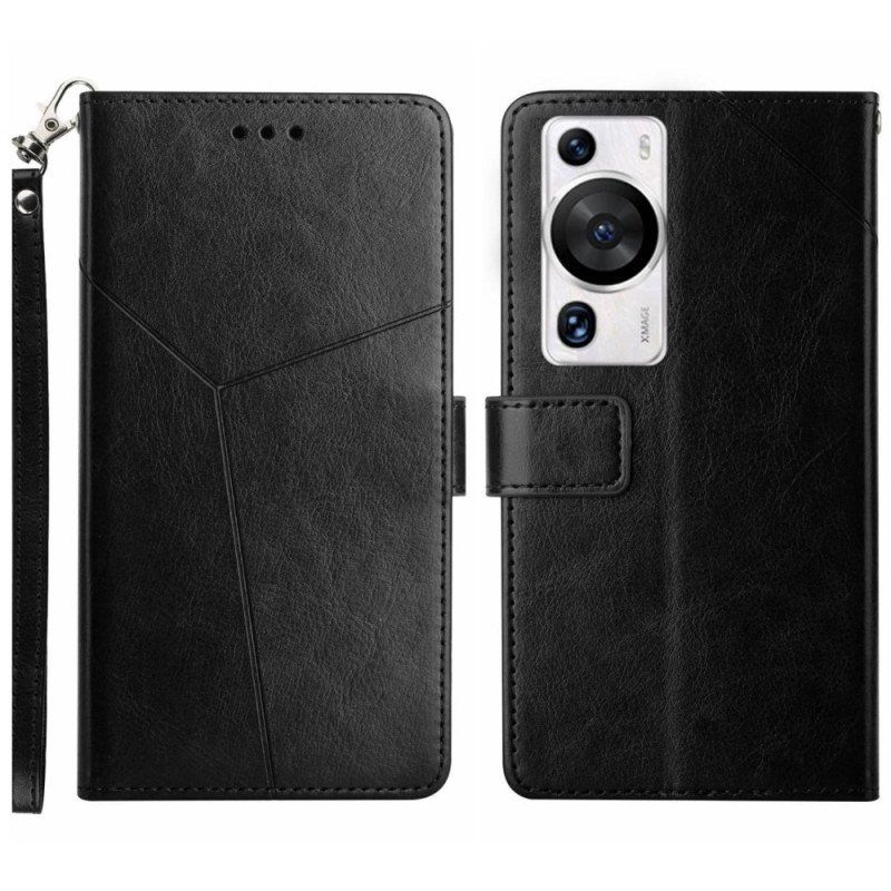 Folio-fodral Huawei P60 Pro Med Kedjar Y-remdesign