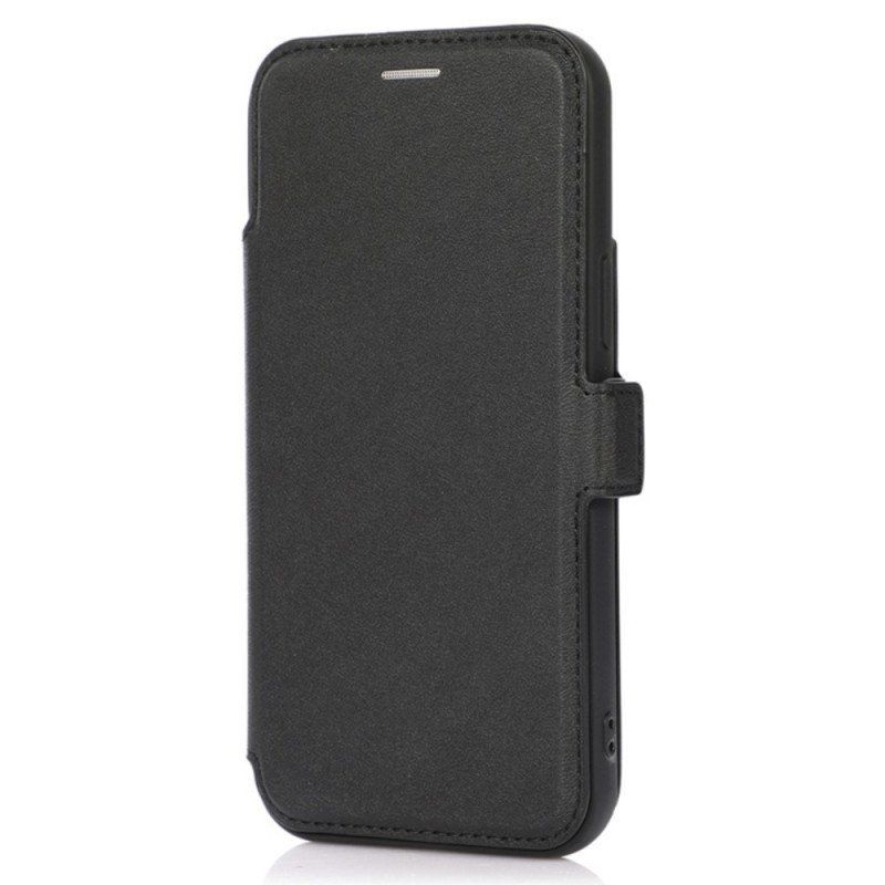 Folio-fodral iPhone 14 Pro Skyddsfodral Läderfodral Kameraskydd Med Dragkedja