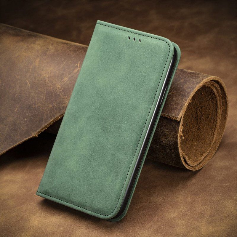 Folio-fodral Moto E40 / E30 / E20 Läderfodral Skin-touch Design