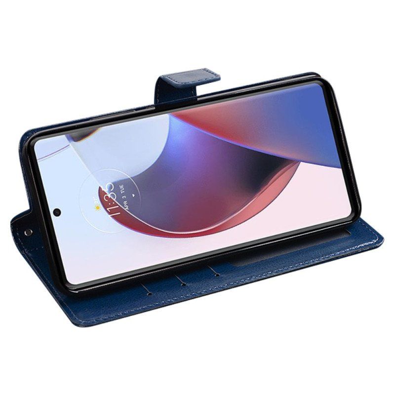 Folio-fodral Moto G73 5G Läderimitation Idewei