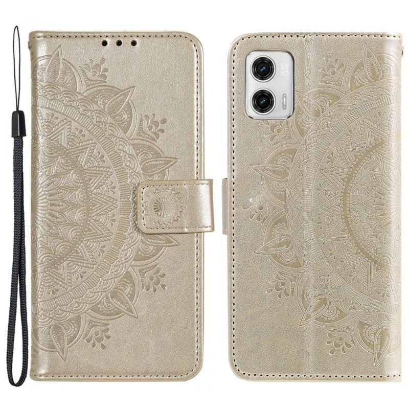 Folio-fodral Moto G73 5G Sol Mandala