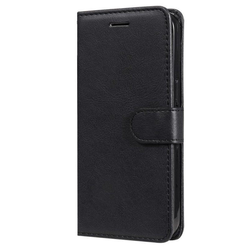 Folio-fodral OnePlus 10 Pro 5G Med Kedjar Strappy Plain Leather Style