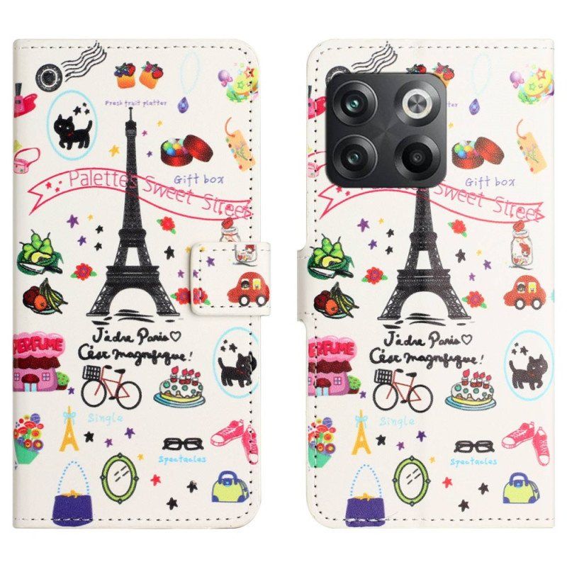 Folio-fodral OnePlus 10T 5G Jag Älskar Paris