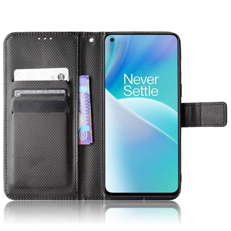 Folio-fodral OnePlus Nord 2T 5G Med Kedjar Rem I Konstläder