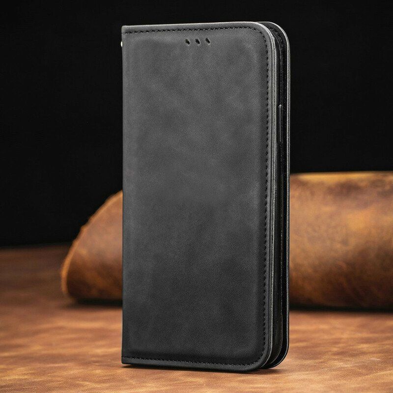 Folio-fodral Oppo Find X3 Pro Läderfodral Vintage Konstläder