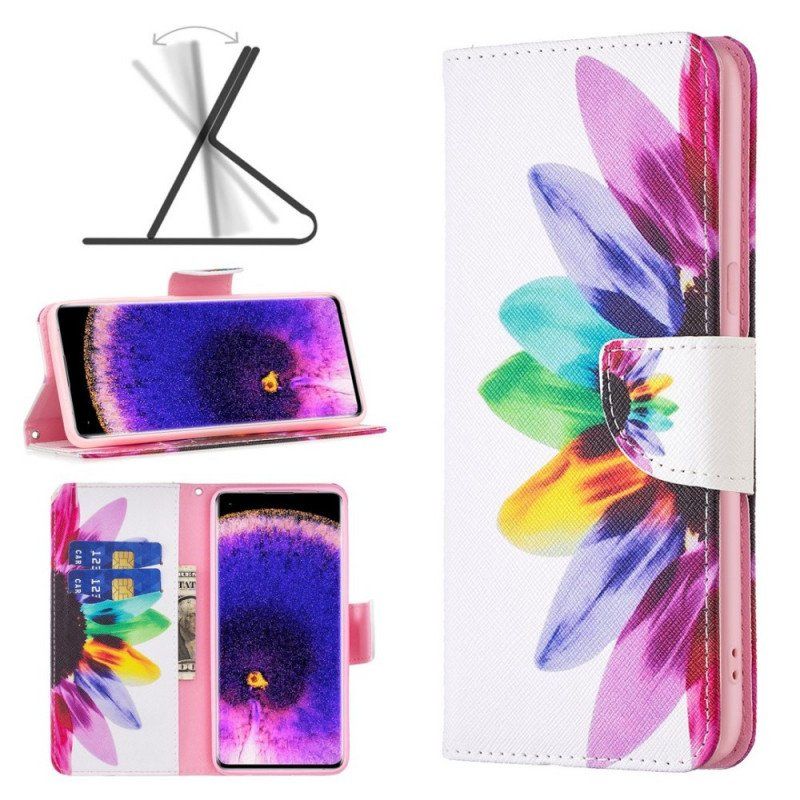 Folio-fodral Oppo Find X5 Akvarell Blomma