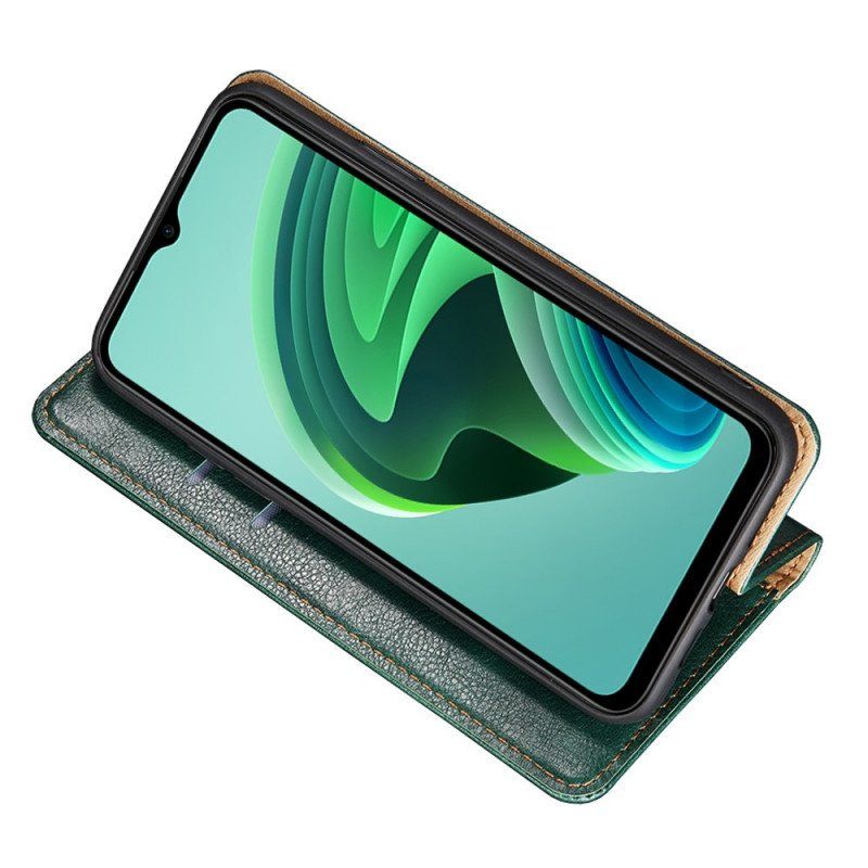 Folio-fodral Oppo Find X5 Läderfodral Enfärgad