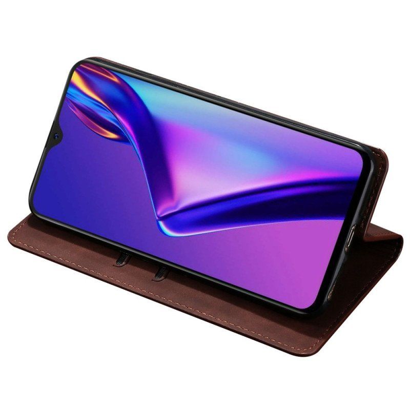 Folio-fodral Oppo Reno 8 Läderfodral Lädereffekt