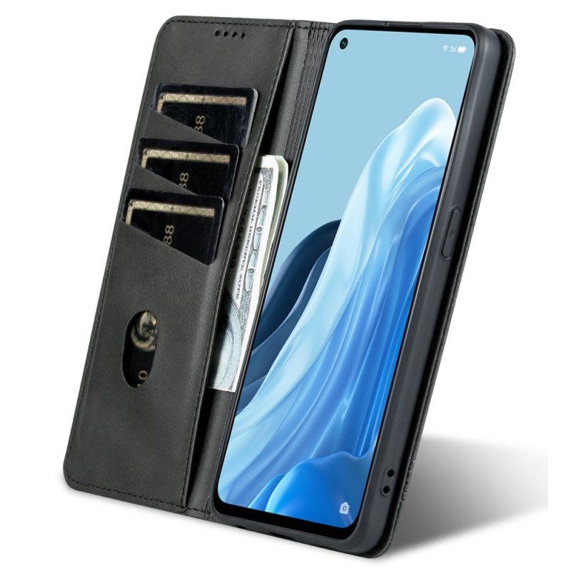 Folio-fodral Oppo Reno 8 Lite Läderfodral Azns