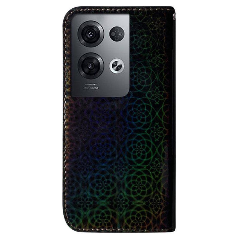 Folio-fodral Oppo Reno 8 Pro Disco-stil