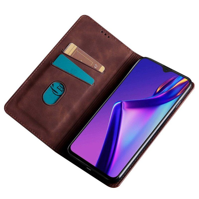 Folio-fodral Oppo Reno 8 Pro Läderfodral Lädereffekt