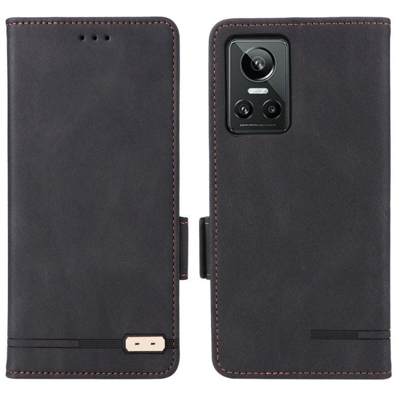 Folio-fodral Realme GT Neo 3 Woody Läder