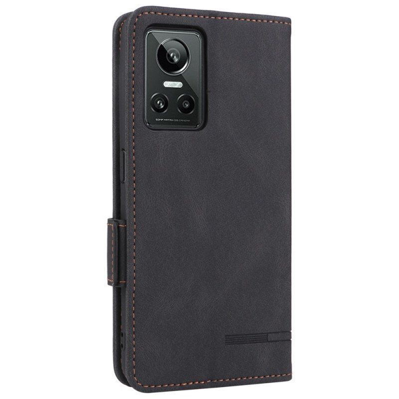 Folio-fodral Realme GT Neo 3 Woody Läder