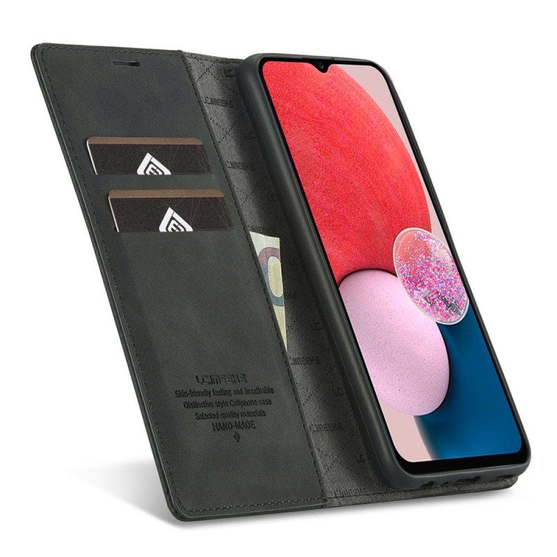 Folio-fodral Samsung Galaxy A13 Läderfodral Lc.imeeke Lädereffekt