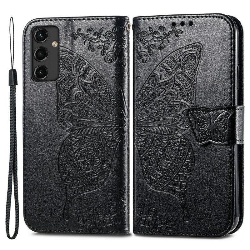 Folio-fodral Samsung Galaxy A14 / A14 5G Barock Fjäril