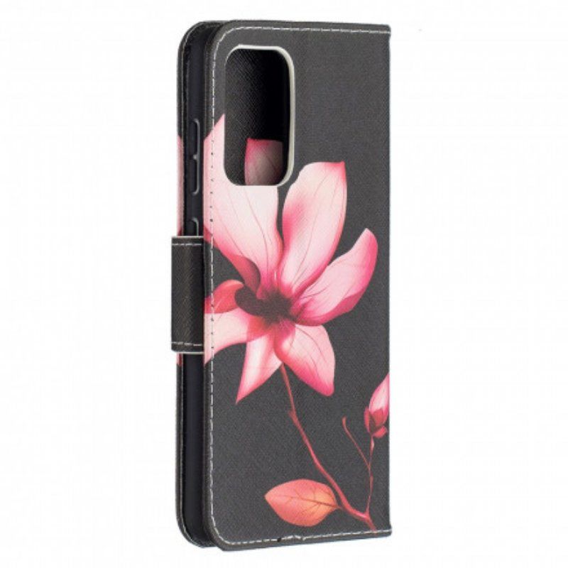 Folio-fodral Samsung Galaxy A52 4G / A52 5G / A52s 5G Rosa Blomma