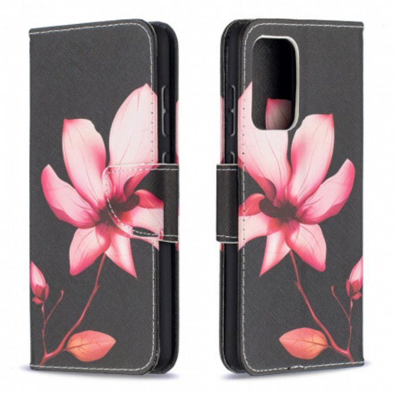 Folio-fodral Samsung Galaxy A52 4G / A52 5G / A52s 5G Rosa Blomma