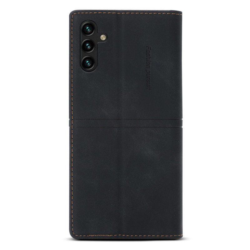 Folio-fodral Samsung Galaxy A54 5G Läderfodral Stil Läder Couture