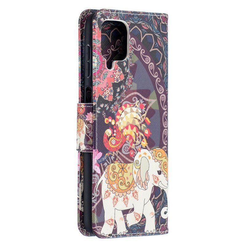 Folio-fodral Samsung Galaxy M12 / A12 Indisk Elefant