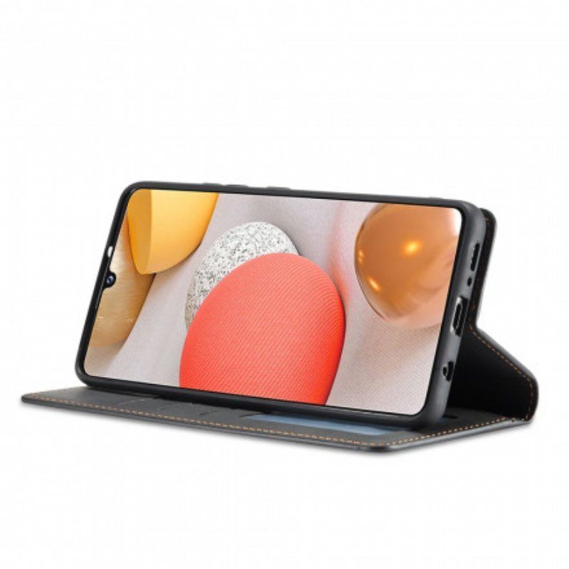 Folio-fodral Samsung Galaxy M12 / A12 Läderfodral Forwenw Lädereffekt