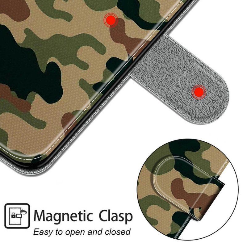 Folio-fodral Samsung Galaxy M23 5G Militärt Kamouflage