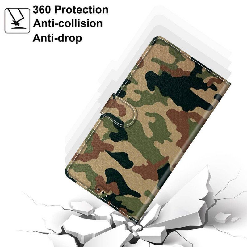 Folio-fodral Samsung Galaxy M23 5G Militärt Kamouflage