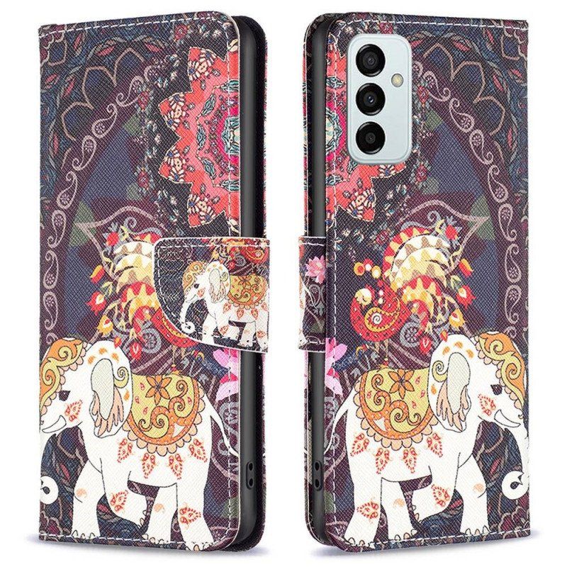 Folio-fodral Samsung Galaxy M23 5G Tribal Elefant