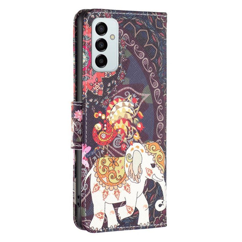 Folio-fodral Samsung Galaxy M23 5G Tribal Elefant