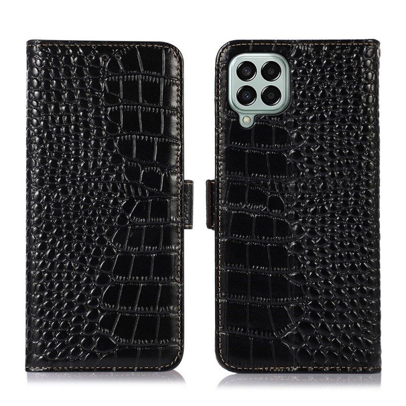 Folio-fodral Samsung Galaxy M33 5G Crocodile Style Rfid