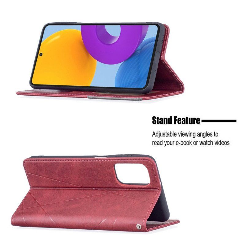 Folio-fodral Samsung Galaxy M52 5G Läderfodral Mönster I Konstläder