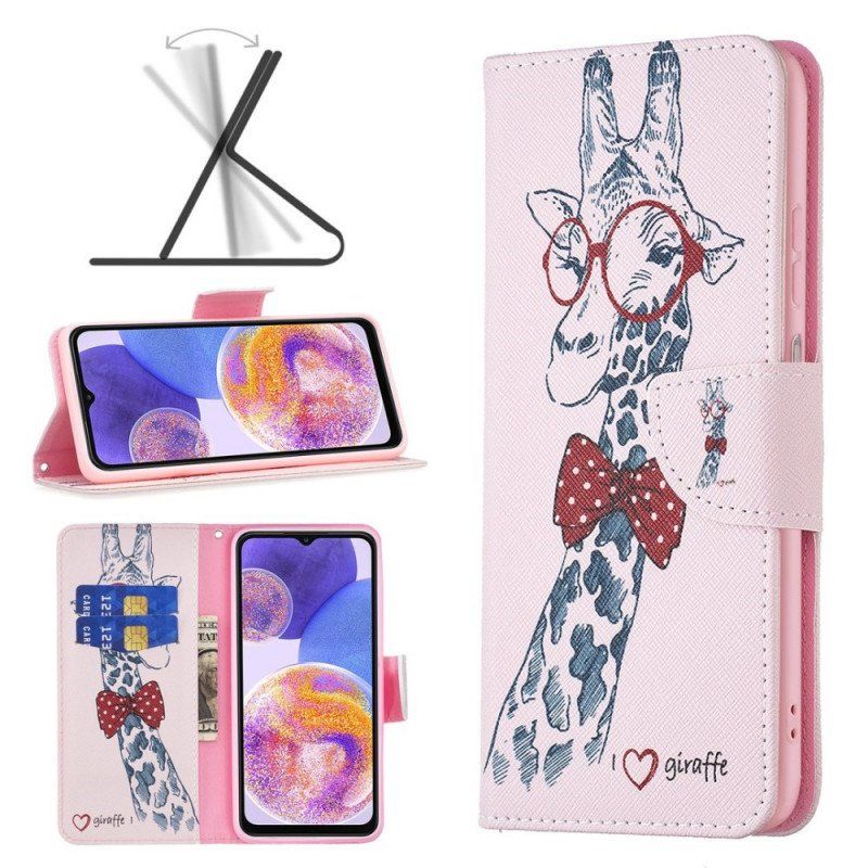 Folio-fodral Samsung Galaxy M53 5G Brainy Giraff