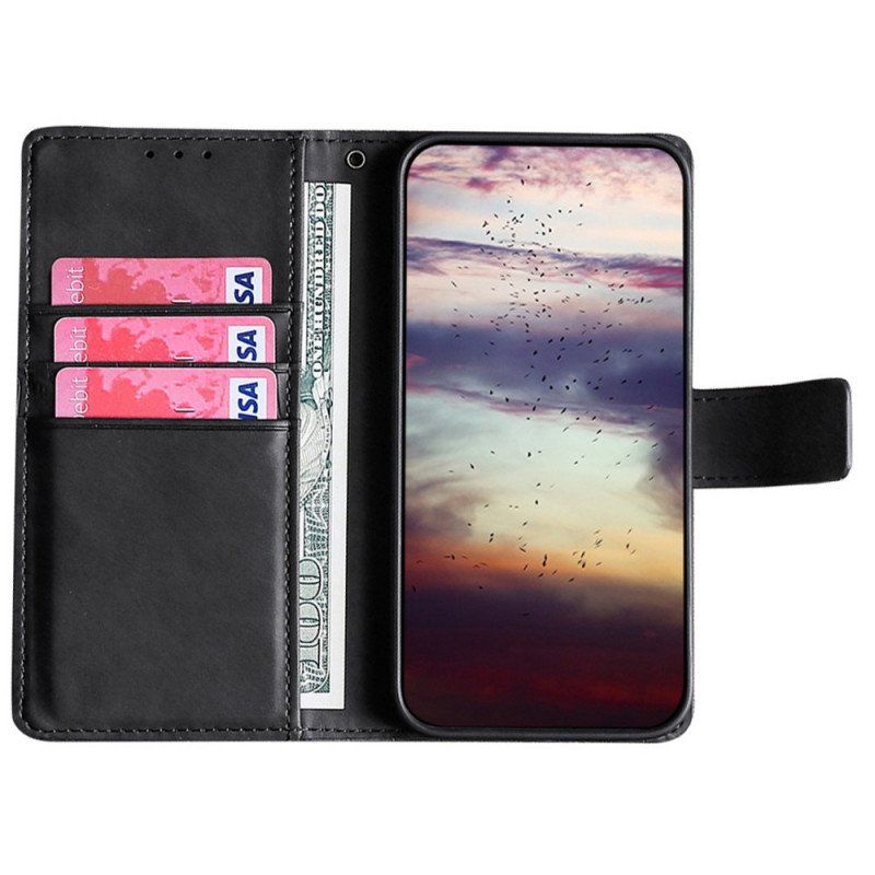 Folio-fodral Samsung Galaxy M53 5G Krokodilskinnstil