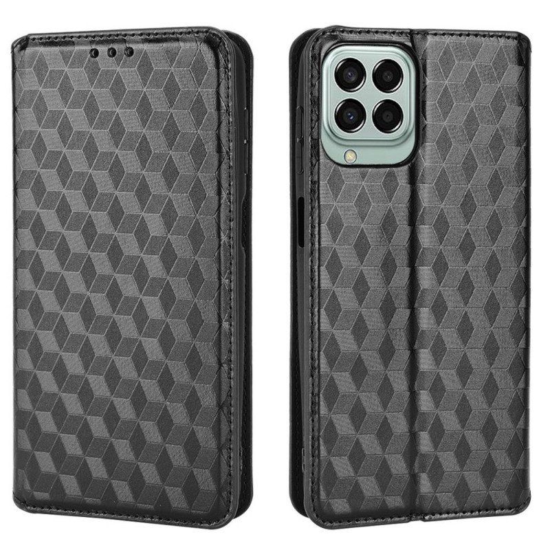 Folio-fodral Samsung Galaxy M53 5G Läderfodral 3d-kuber