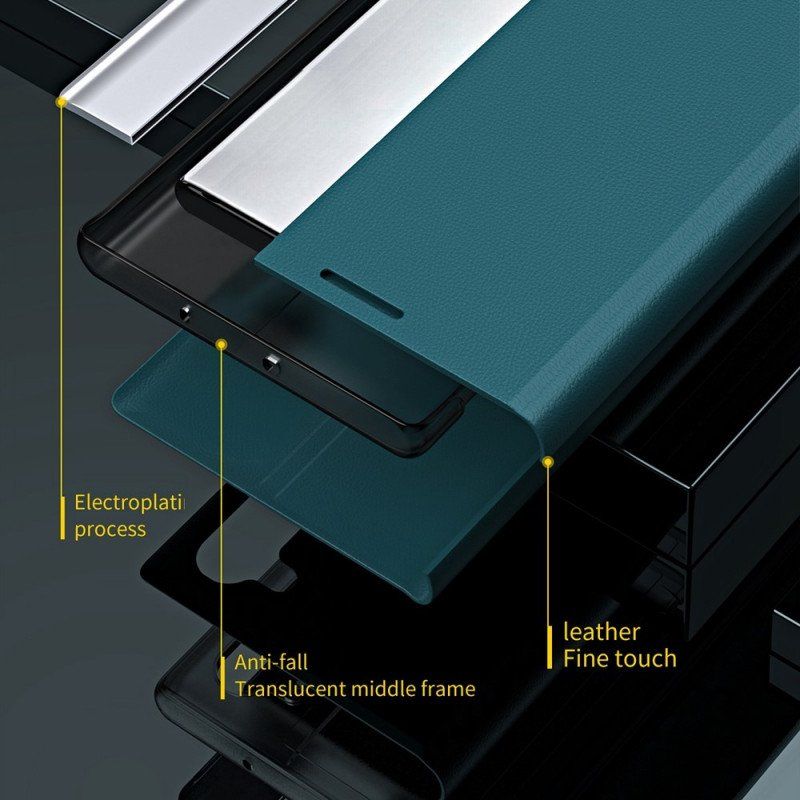 Folio-fodral Samsung Galaxy M53 5G Läderfodral Ny Design I Konstläder