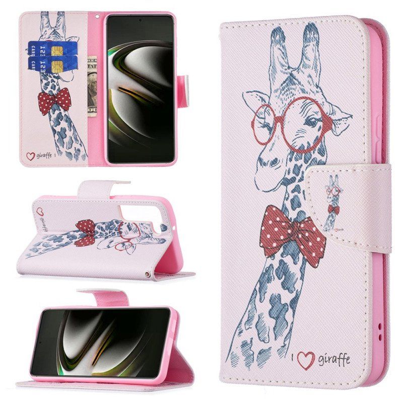 Folio-fodral Samsung Galaxy S22 5G Brainy Giraff