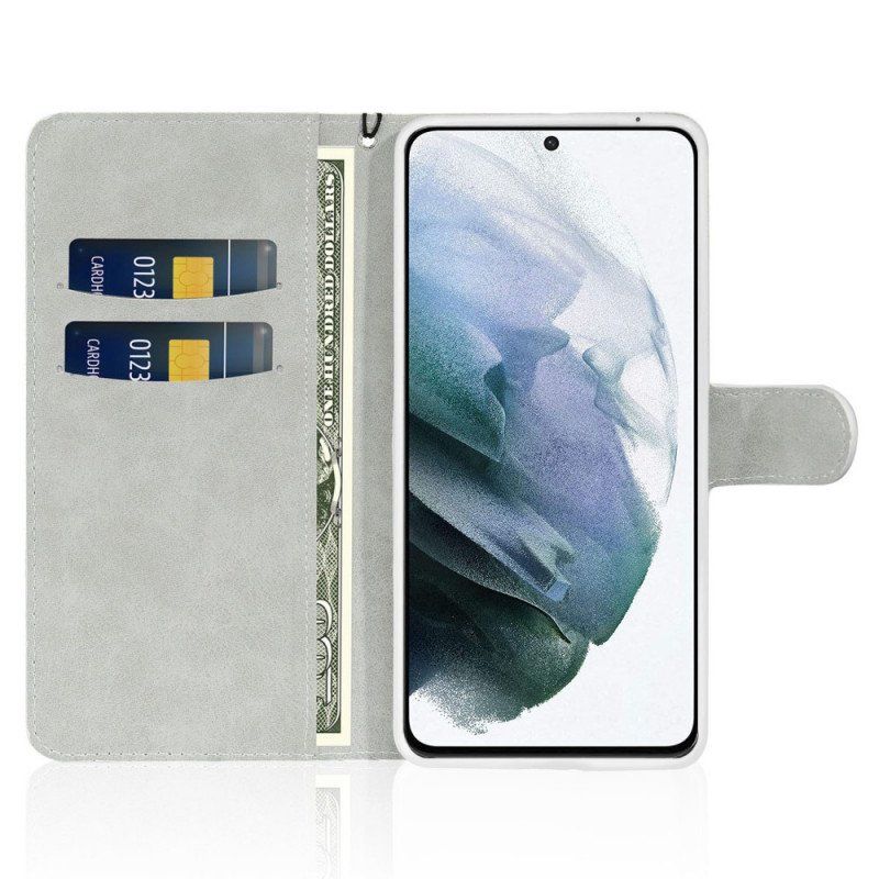Folio-fodral Samsung Galaxy S22 5G Paljetter S Design