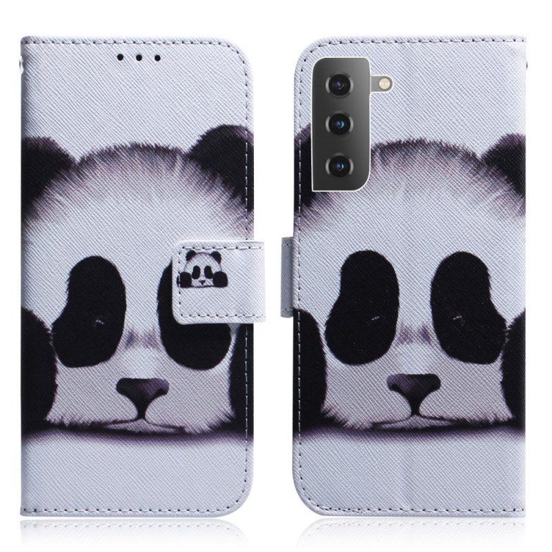 Folio-fodral Samsung Galaxy S22 5G Panda Ansikte