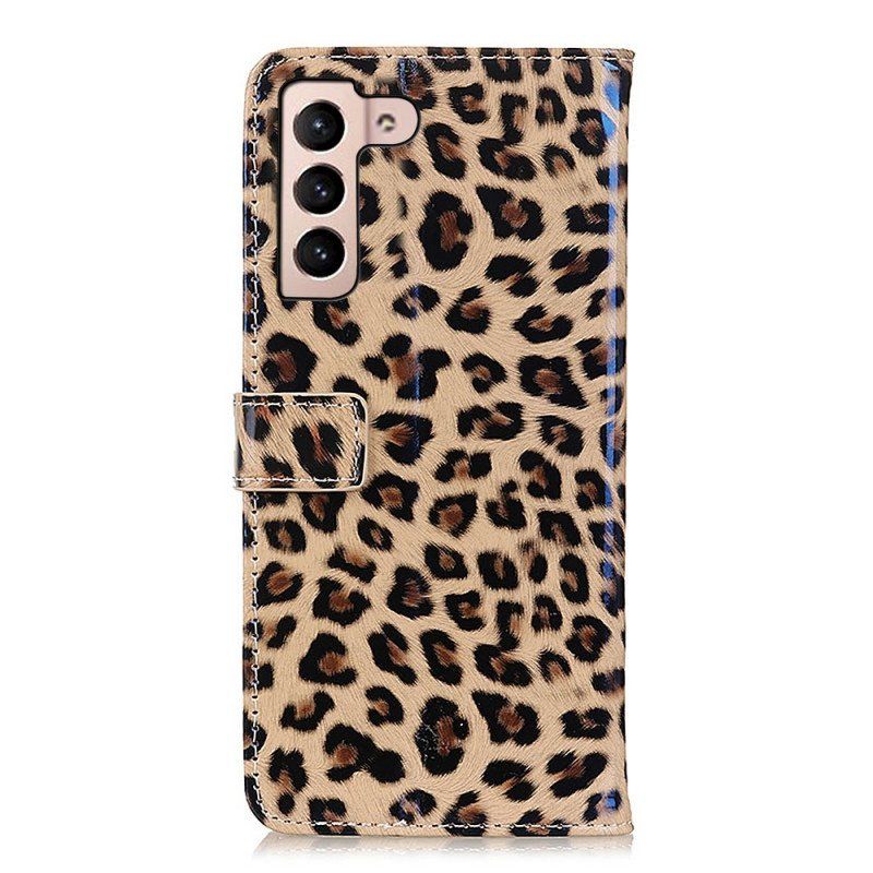 Folio-fodral Samsung Galaxy S22 Plus 5G Leopard