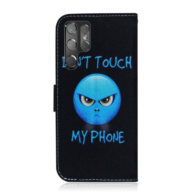 Folio-fodral Samsung Galaxy S22 Ultra 5G Emoji-telefon