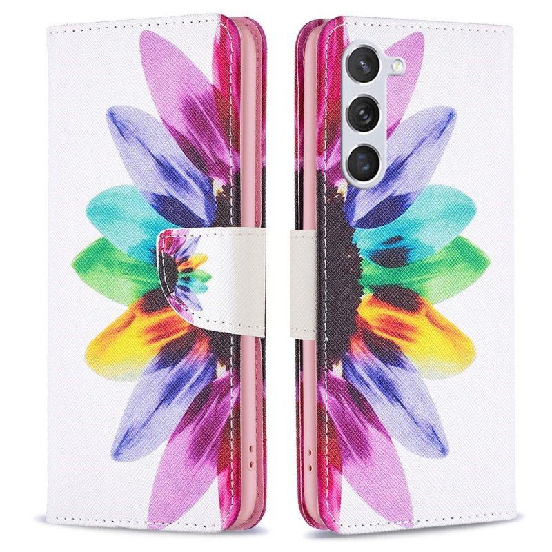 Folio-fodral Samsung Galaxy S23 5G En Blomma