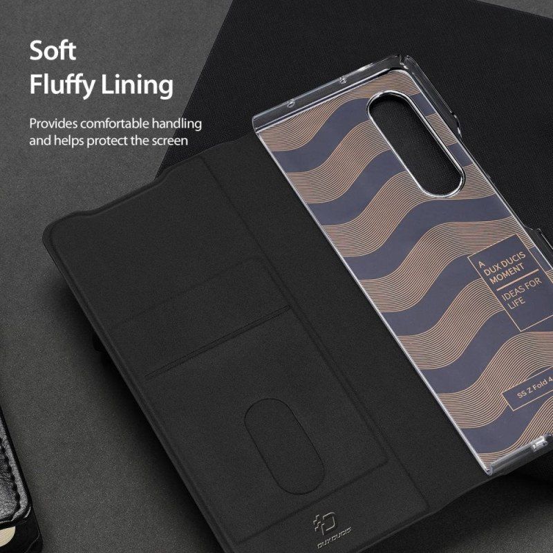 Folio-fodral Samsung Galaxy Z Fold 4 Läderfodral Dux Ducis Bril Series